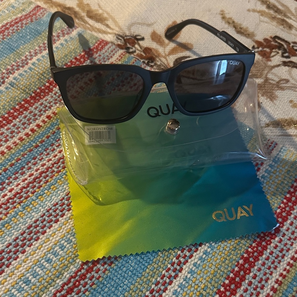 Quay Black Sunglasses with Case